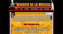 Desktop Screenshot of negociodelamusica.com.ar