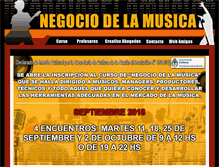 Tablet Screenshot of negociodelamusica.com.ar